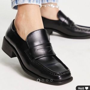 Black loafers